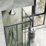 Душевой уголок Maybah Glass MGY-1324-6 1000x1000x1950 раздвижной профиль Черный стекло прозрачное