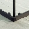 Душевой уголок Maybah Glass MGY-1324-6 1000x1000x1950 раздвижной профиль Черный стекло прозрачное