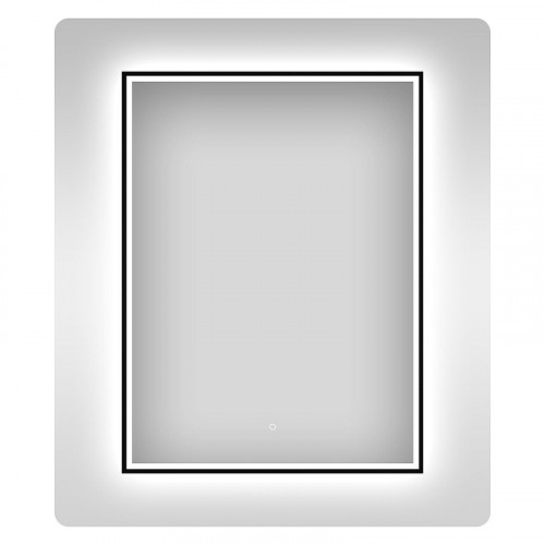 Зеркало Wellsee 7 Rays' Spectrum 40 172201100-172201110 с подсветкой цвет Черный матовый с сенсорным выключателем