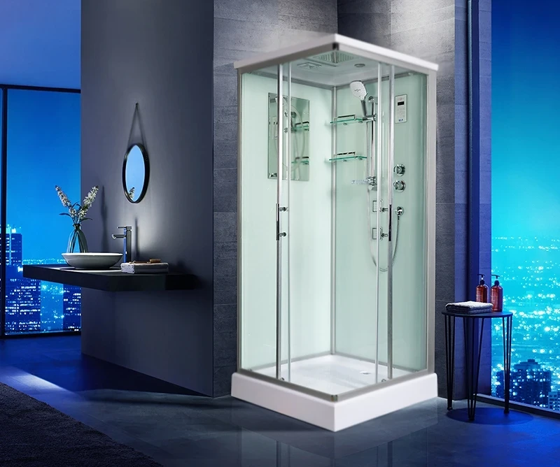 Душевая кабина WeltWasser WW500 Laine 804 80x80 10000003267 профиль Хром стекло прозрачное