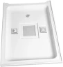 Душевая кабина WeltWasser WW500 Laine 804 80x80 10000003267 профиль Хром стекло прозрачное