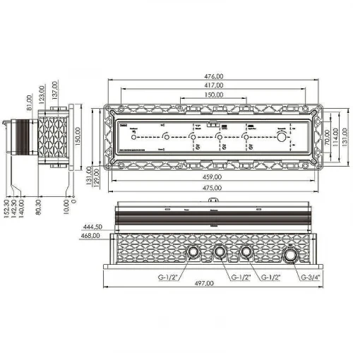 Скрытая часть для смесителя Teska Shine SH1004 G 3/4