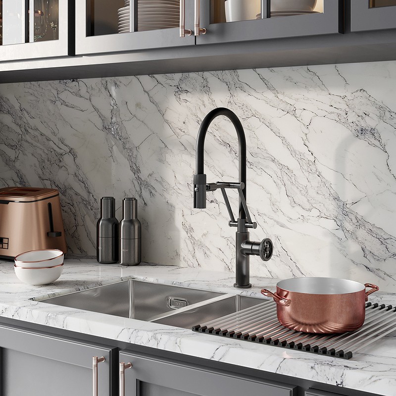 Смеситель для кухни Iddis Grange GRAGMFLi05 Графит латунь