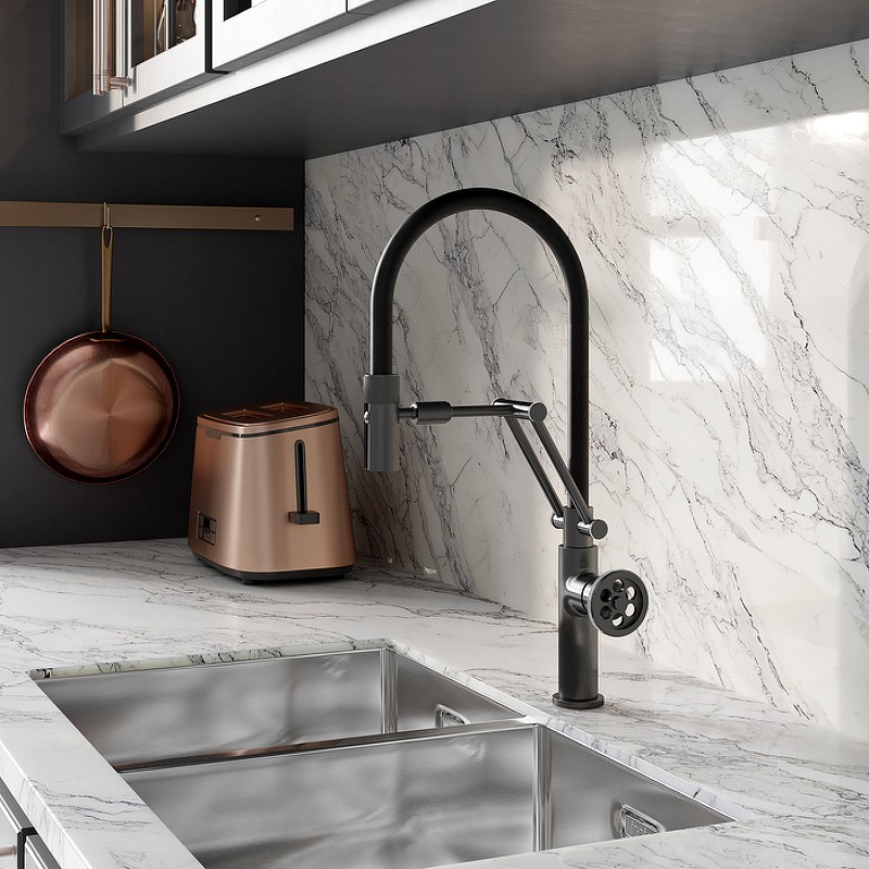 Смеситель для кухни Iddis Grange GRAGMFLi05 Графит латунь