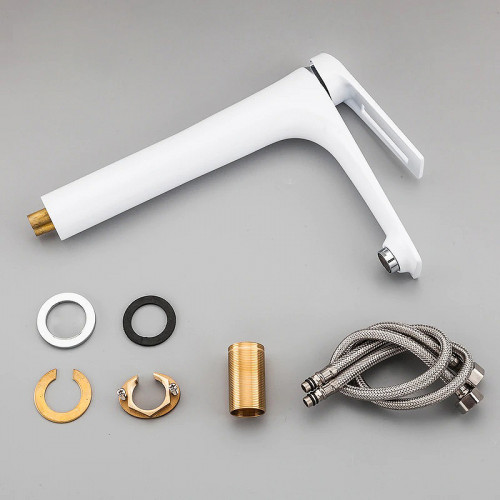 Смеситель для раковины Frap H52 F1052-54 Белый Хром