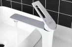 Смеситель для раковины Frap H52 F1052-54 Белый Хром