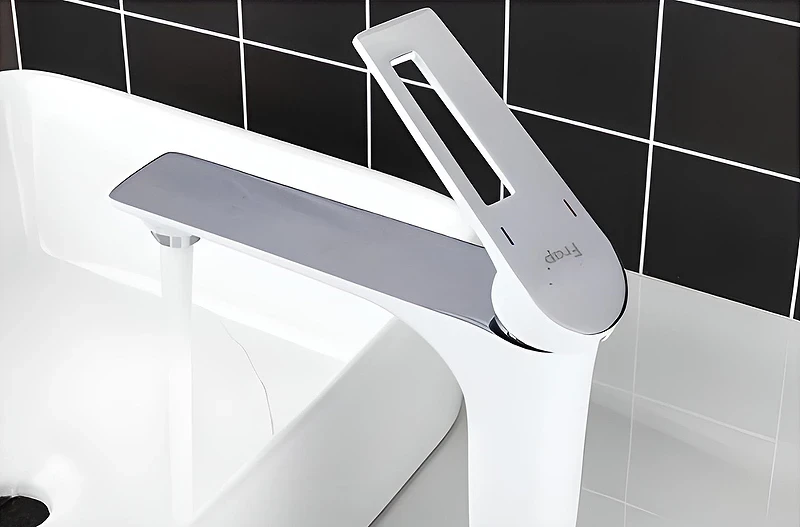 Смеситель для раковины Frap H52 F1052-54 Белый Хром