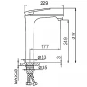 Смеситель для раковины Frap H52 F1052-54 Белый Хром