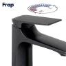 Смеситель для раковины Frap F10505-6 цвет Черный матовый