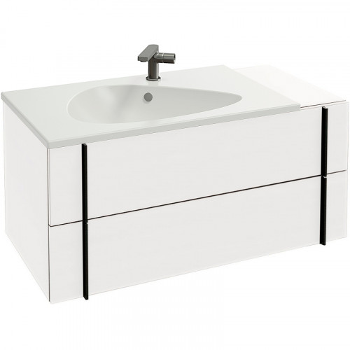 Тумба под раковину Jacob Delafon Nouvelle Vague 100 EB3031-G1C подвесная Белая глянцевая МДФ / ЛДСП