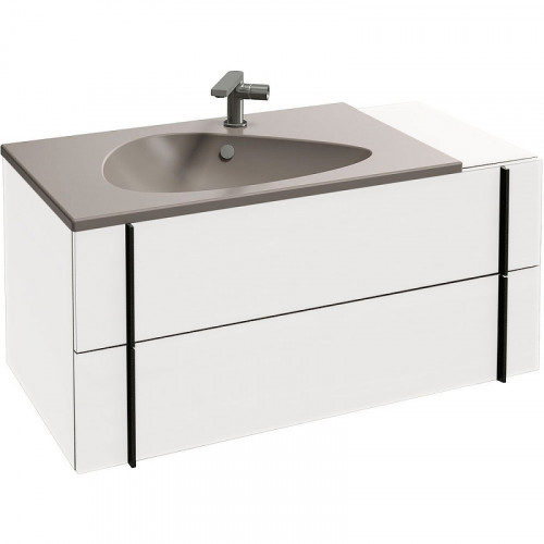 Тумба под раковину Jacob Delafon Nouvelle Vague 100 EB3031-G1C подвесная Белая глянцевая МДФ / ЛДСП