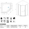 Душевой уголок RGW Hotel HO-081B 100x100 350608100-14 профиль Черный стекло прозрачное