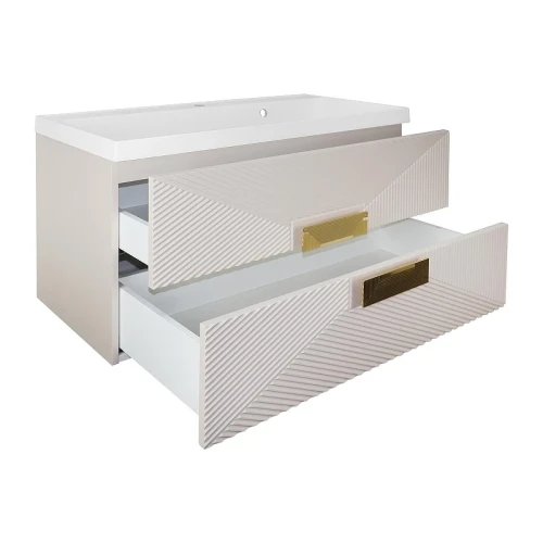 Тумба с раковиной Azario Zena 80 CS00097029 подвесная цвет Кашемир