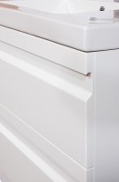 Тумба с раковиной SanVit Тема 120 ktema120 подвесная Белый глянец МДФ / ЛДСП