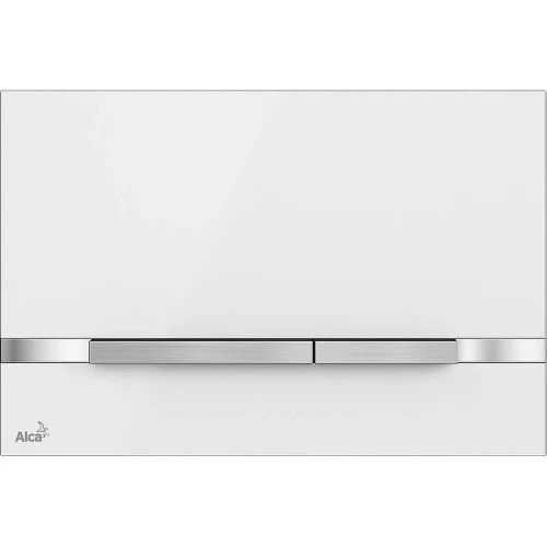 Кнопка смыва для инсталляции Alcaplast Flat Color STRIPE-WHITE Белая