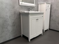 Тумба с раковиной Comforty Тбилиси 70 00003132629 Белая МДФ / ЛДСП