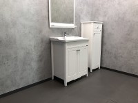 Тумба с раковиной Comforty Тбилиси 70 00003132629 Белая МДФ / ЛДСП