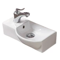 Раковина CeramaLux 40 7947AR Белая фаянс подвесная