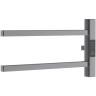 Электрический полотенцесушитель Melodia della vita Drumsticks Quadro Ferrum 40х18 П2 MTRDQF4018gt Графит