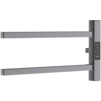 Электрический полотенцесушитель Melodia della vita Drumsticks Quadro Ferrum 40х18 П2 MTRDQF4018gt Графит