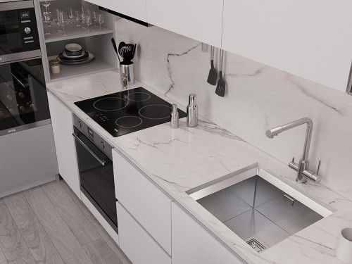 Кухонная мойка Oulin 51,6 OL-FU114 (VA8109) цвет Сатин