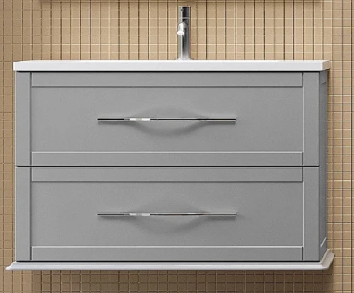 Тумба под раковину Cezares Tiffany 75 55242 подвесная Grigio Nuvola МДФ / ЛДСП