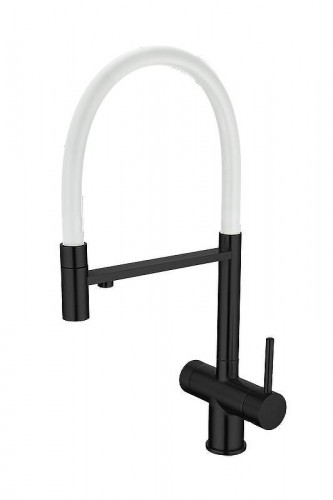 Смеситель для кухни Emar PVD ЕС - 7024 цвет WHT Black