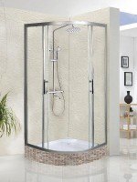 Душевой уголок WeltWasser WW500 С 100х100 10000012449 профиль Хром стекло прозрачное