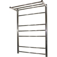 Водяной полотенцесушитель Melodia della vita Shelf Eco 50х80 П6 MTRSO5080 с полкой Полированная сталь