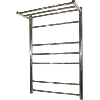 Водяной полотенцесушитель Melodia della vita Shelf Eco 50х80 П6 MTRSO5080 с полкой Полированная сталь