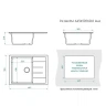 Кухонная мойка Maretti Kitchen MR645-BL цвет Черный