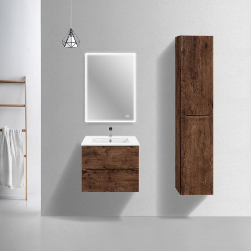 Тумба под раковину Vincea Mia Slim 60 VMC-2MC600S1RW подвесная R.Wood МДФ / ЛДСП