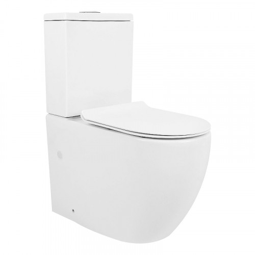 Унитаз компакт Azario Corsa Торнадо AZ-2062T цвет Белый с бачком и сиденьем Микролифт
