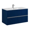 Тумба под раковину Art&Max Elegant 100 AM-ELEGANT-1000-2C-SO-SA-P подвесная цвет Сапфир