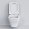 Унитаз Ambassador Benefit 203T20001R-202T20001S подвесной Белый глянцевый с сиденьем Микролифт фарфор подвесной