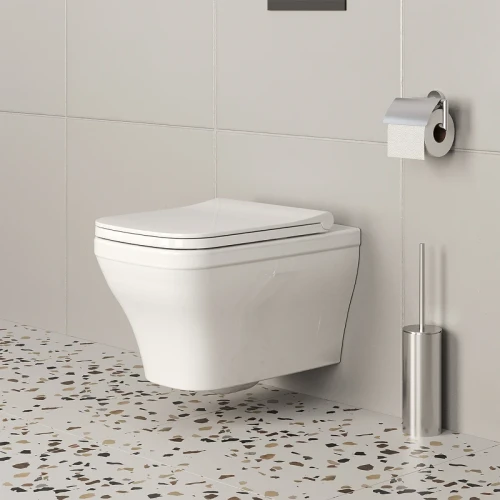 Унитаз Ambassador Benefit 203T20001R-202T20001S подвесной Белый глянцевый с сиденьем Микролифт фарфор подвесной