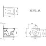 Унитаз Ambassador Benefit 203T20001R-202T20001S подвесной Белый глянцевый с сиденьем Микролифт фарфор подвесной