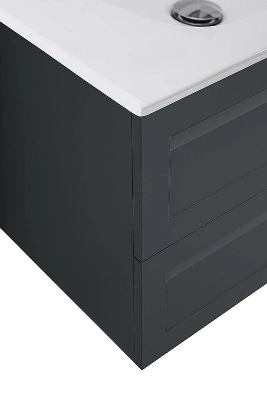 Тумба под раковину Art&Max Platino 90 AM-Platino-900-2C-SO-GM-Cer подвесная цвет Серый матовый