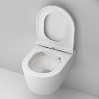 Унитаз AM.PM Func FlashClean C8F1700MWSC подвесной Белый матовый с сиденьем Микролифт фарфор подвесной