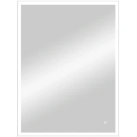 Зеркало Континент Solid 600х800 ЗЛП620 с подсветкой Серебро с сенсорным выключателем стекло
