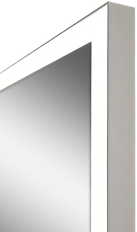 Зеркало Континент Solid 600х800 ЗЛП620 с подсветкой Серебро с сенсорным выключателем стекло