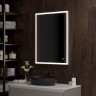 Зеркало Континент Solid 600х800 ЗЛП620 с подсветкой Серебро с сенсорным выключателем стекло