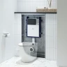 Смывной бачок Iddis Optima Home OPH0MBCi32K скрытого монтажа с Черной клавишей смыва нержавеющая сталь