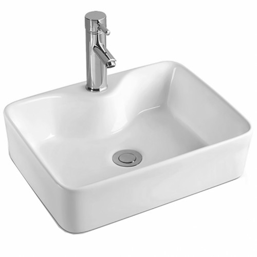 Раковина SantiLine 48 SL-1011 Белая фаянс накладная