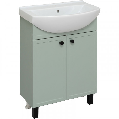 Тумба под раковину Runo Римини 65 00-00001273 Мята МДФ / ЛДСП