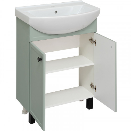 Тумба под раковину Runo Римини 65 00-00001273 Мята МДФ / ЛДСП