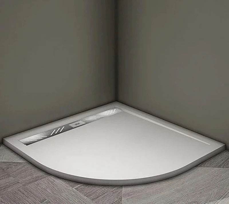 Душевой поддон из искусственного камня Veconi Tezeo 100x100 TZ05-100PL-01-19C3 Белый