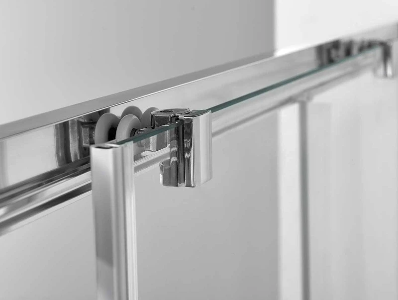 Душевая дверь Vincea Alpha 110 VDS-3AL110CLGM профиль Вороненая сталь стекло прозрачное