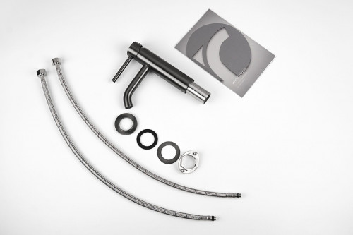 Смеситель для раковины Knotlor Eclipse SS-20/GM цвет Вороненая сталь