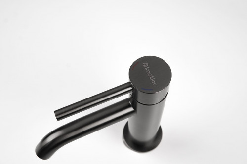 Смеситель для раковины Knotlor Eclipse SS-20/GM цвет Вороненая сталь